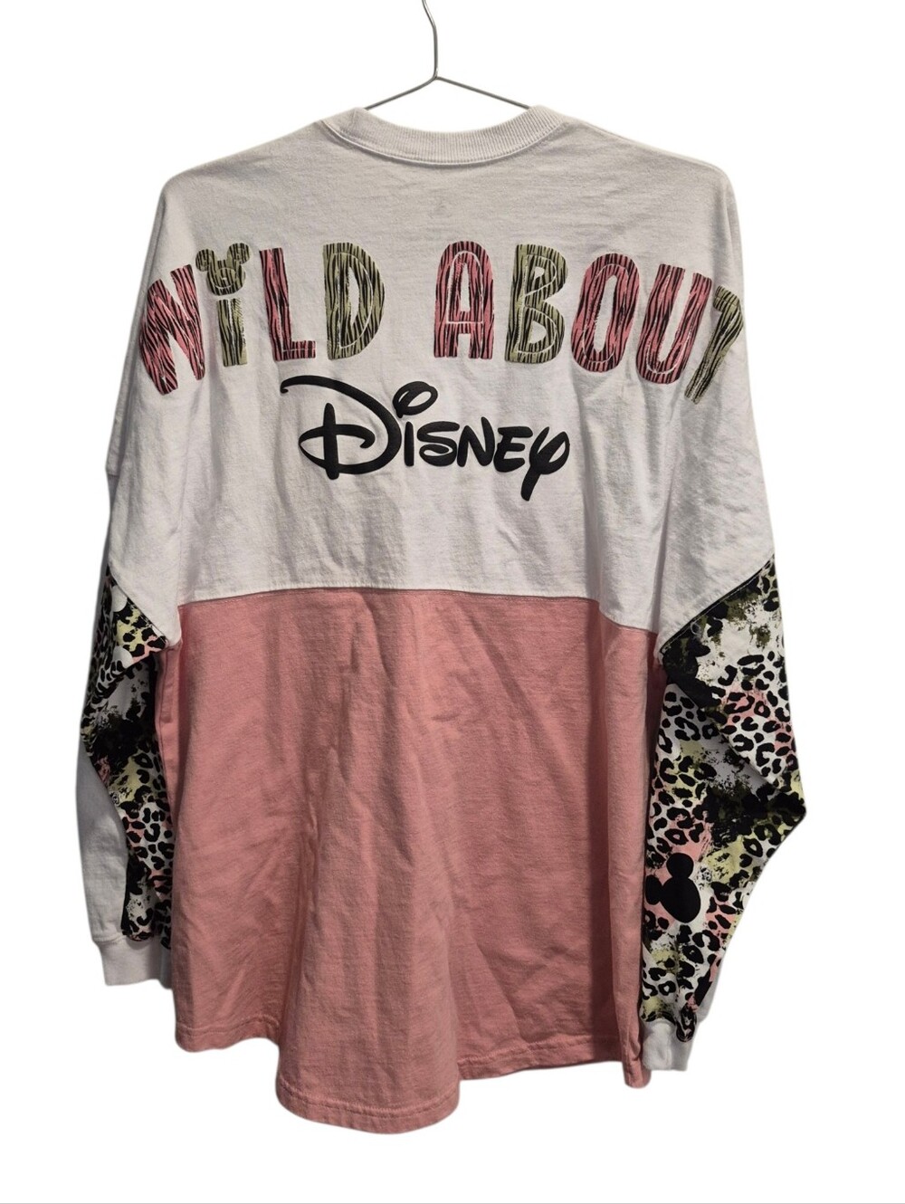 Disney Size Medium Spirit Jersey Animal Kingdom Wild About Disney Pink